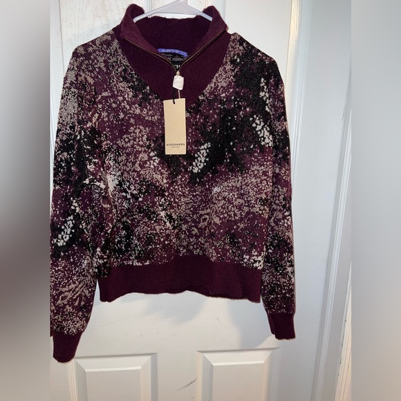 Scotch & Soda Half-Zip Jacquard Sweater - Size Medium​ - Picture 4 of 5